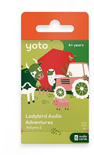 Yoto Ladybird Audio Adventures Collection: Vol. 2 – Kids 5 Audio Cards for Use with Player & Mini All-in-1 Audio Device, Screen-Free Listening with Fun Playtime, Bedtime & Travel Stories, Ages 5+