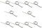 LICHIFIT Button Spring for PS5 Controller Handle L2 R2 Trigger Repair Parts 10pcs/set