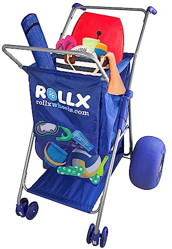 RollX Faltbarer Aufbewahrungswagen Strandwagen (Ballonräder)