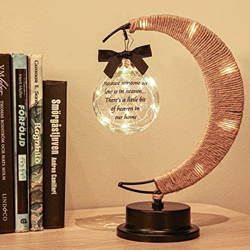 Besoamo Memorial Moon Lamp, Sympathy Gifts for Loss of Loved One Mom Dad, in Memory of Loved One, Loss of Mother Father Bereavement/Condolence/Memorial Gifts for Remembrance, Warm