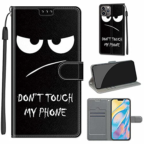 TOMYOU Handyhülle für iPhone 12 Pro Max Hülle, Wut | Standfunktion, Kartenfach, Magnetisch, Stoßfeste Schutzhülle, Flip Leder, Klapphülle