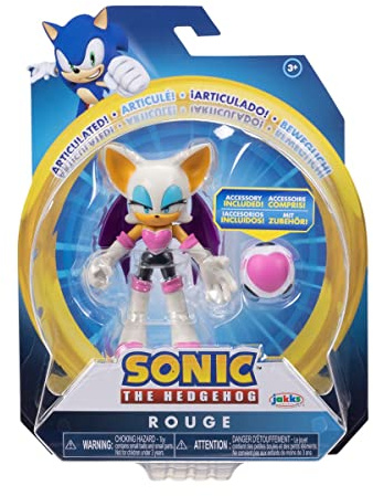 Sonic The Hedgehog - 41221 – Figur mit Gelenken, 11 cm, Rot mit Herzbombe