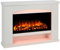 Endeavour Fires Duggleby Chimenea Eléctrica Suite 48 | Realista Efecto Llama de Fuego, Chimenea Decorativa, La Tecnología LED de Bajo Consumo, Color Blanco | 28f. x 120an. x 87al. cm