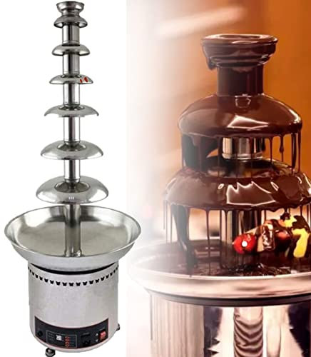 Mini Fontana Per Fonduta Di Cioccolato, Macchina Elettrica Per Fontana Per Fonduta Di Cioccolato In Acciaio Inossidabile, Attrezzatura Per Buffet In Acciaio Inossidabile Da 300 W Per Feste,7floors
