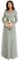Maya Deluxe Women's Ladies Dress Sleeve for Wedding Guest V Neck High Empire Waist Maxi Long Length Evening Bridesmaid Prom, Line, 18