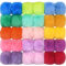 BQTQ 30 Stück Bommel für Mützen Kunstfell Pompon Fellbommel Pompon Fellpompon Kaninchenfell Bommel für Mützen Tasche Dekoration, 15 Farben