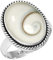 Jeweloporium 925 Sterling Silber Ringe für Damen Größe 59(18.8) Weiß Echt Shiva Eye Edelstein Kostüm Silber Ringe Weihnachten - Geschenk Jahrgang Schmuck