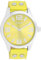 Oozoo Timepieces Damen Uhr in Silber/Rauchgelb- Armbanduhr Damen mit Lederarmband | Hochwertige Uhr für Frauen - Edle Analog Damenuhr in rund C1071