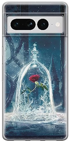 ERT GROUP Handyhülle für Google Pixel 7 PRO Original und offiziell Lizenziertes Disney Muster Beauty and The Beast 002 optimal an die Form des Handy angepasst, hülle aus TPU