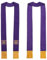 BPURB Herren Kirche Priester Klerus Messe Stola mit Goldener Quaste Pastor Stickerei Hochzeit Stola (Lila)