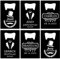 6PCS Personalised Bottle Openers Credit Card Size, Groomsmen Best Man Gifts for Wedding Bachelor Party, Stainless Steel Beer Bottle Opener, Black