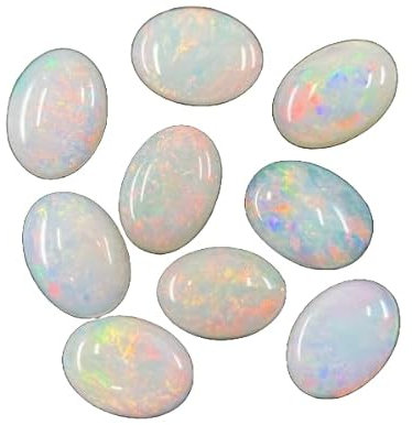 6x4MM Fine Opal (Australia),2Pcs Cabochon Rare Quality Fine Opal (Australia),2Pcs OVAL Cabochon Ethiopian Opal Cabochon Natural welo opal multi fire opal loose Gemstone For Jewelry Making