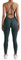RXRXCOCO Spaghetti Strap Gerippte Jumpsuit Damen Eng Rückenfreie Padded Overall Bauchweg Yoga Sport Einteiler Romper Bodysuit #2 Dunkelgrün M