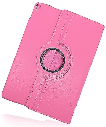 360 Rotating Leather Case Cover For Amazon Fire 7 Tablet (2015), (2017), (2019) Pink