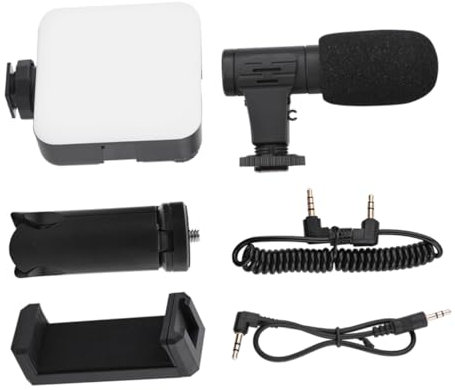 Uonlytech 1satz Smartphone Vlogger Kit Teiliges Verstellbare Fülllampe Tischstativ Handyhalterung Mikrofon Für Videos Vlogging Live- Für Kreative Inhalte