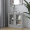 LAPOOH Vitrinenschrank, Glasvitrine, Vitrine, Schrank, Display Case, Sammlervitrine, Glassvitrinenschrank, Schmuckvitrine, Grau Sonoma 82,5x30,5x80 cm Holzwerkstoff