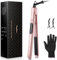 Hair Straighteners, Haglater 2 in 1 Straightener and Curler Ceramic Plates Flat Iron with Adjustable Temperature LCD Display Straightening Styling Tool for Long Hair
