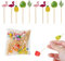 UEAVOID Lot de 100 brochettes à cocktail, 12 cm, pour doigts, cocktails, cure-dents en bambou, pic a brochette, pique bois, touillette, aperitif