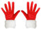 YIZHIXIANGQ 1 Paar Weihnachtshandschuhe, Weihnachtsmann Handschuhe, Rote Samthandschuhe, Handschuhe Weihnachten Damen Kurze, Einheitsgröße, Weihnachts Kostüm Zubehör (Rot B