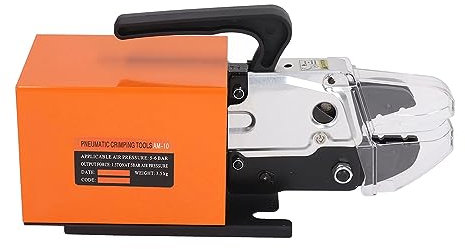 Air Hose Crimping Tool, Hydraulic Hose Crimper Air Hose Repair Kit Pneumatic Crimper Plier Machine with 4 Set Air Powered Wire Crimper for Machine Equipment