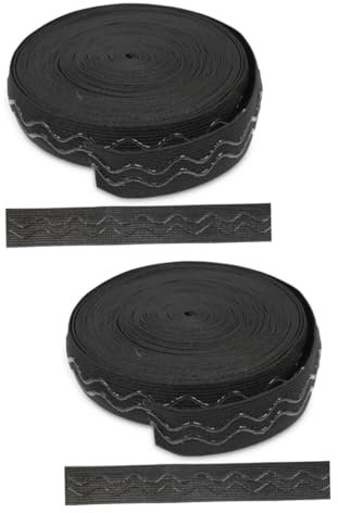 OSALADI 2rollen Elastisches Band Für Nähprojekte rutschfeste Gestrickte Stretch-Band Yards Vielseitig Einsetzbar Für Handarbeiten Und -projekte