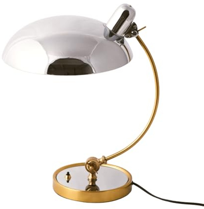 B·LED BARCELONA LED Design Tischleuchte Ulia im Nordischen Minimalistischen Stil, Moderne Schreibtischlampe aus Aluminium mit Verstellbarem Schirm E27, Elegante Nachttischlampe für Schlafzimmer, Büro