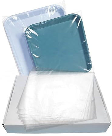 1000PCS Dental Tray Sleeves - Disposable Plastic Tray Plastic Covers for Clinic Tattoo Salon, Fits Ritter Size B Trays (1000PCS, 10.5 x 14)