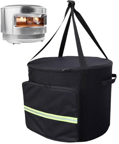 Rrlihjgu Transportväska för pizzaugn | transportfodral för trädgårdsgrill - hopfällbart förvaringsfodral för, balkong, campingbil, utomhus, camping, fest, trädgård, terrass,
