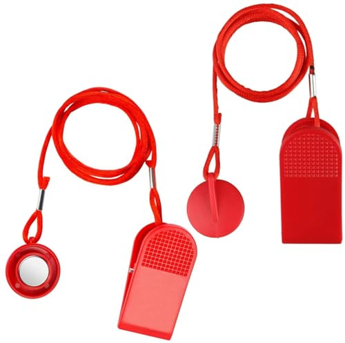ZHAOYCSH 2 Piezas Llave de Seguridad Universal Magnética para Cinta de Correr - Cerradura de Seguridad con Imán,Repuestos de Fitness - Compatible con la Mayoría de Modelos de Cintas de Correr,Rojo