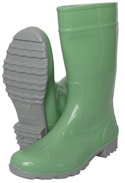 Regenliebe Damen Gummistiefel de Störtregen Regenstiefel Langschaft, Größe:39 EU, Farbe:mint/grau