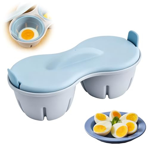 GMBANK Egg Poacher Microwave Egg Cooker, Poached Egg Maker Microwave