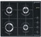 SMEG S64SN, Piano cottura a gas SELEZIONE, Black