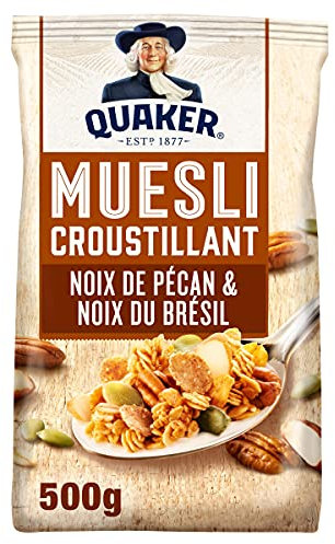 Quaker Muesli Croustillant Noix De Pécan & Du Brésil, 500g