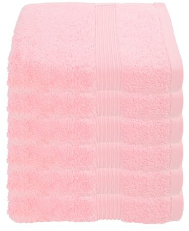 Julie Julsen 6er Pack Handtuch 23 Farben erhältlich weich und saugstark 500gsm Öko Tex Rosa 50 x 100 cm