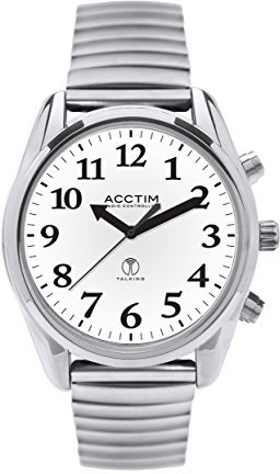 Acctim 60547 Robin Radio Controlled Talking Watch on Stainless Steel Expander Bracelet