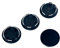 BAAQII 4 stücke Schwarz Rennwagen Radmitte Radkappen Abdeckungen Set Kein Logo Universal 50mm
