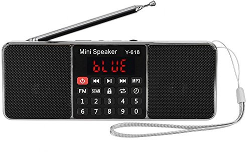 VBESTLIFE 87.5 MHz-108 MHz Stereo FM/AM Radio,Speicher TF/USB Musik Freisprecheinrichtung Anruf MP3 Player Radio(Rot FM)