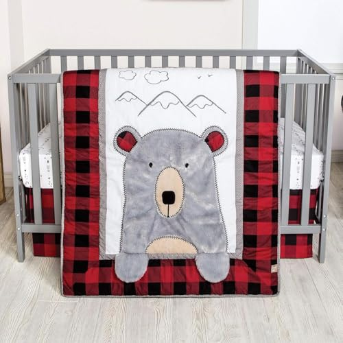 Peak-a-Bear 3 Piece Crib Bedding Set