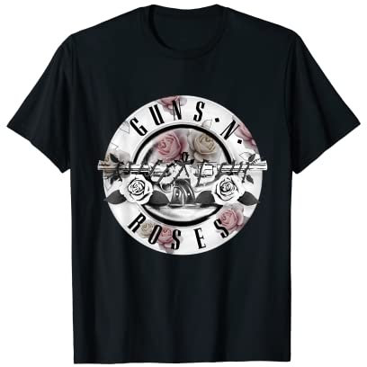 Guns N' Roses Official Floral Bullet T-Shirt