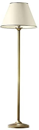 Licht-Erlebnisse Wohnzimmer Stehlampe in Messing rund klein 155cm Klassisch stilvoll PENELO Stehleuchte Standlampe