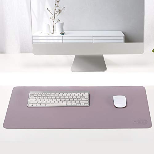 ESCOCO Multifunktionales Office Schreibtischunterlage, 80 * 40 cm PU-Leder Schreibtischunterlage mauspad,wasserdichte Ultradünnes Mousepad Zweiseitig Nutzbar, Ideal für Büro und Zuhause
