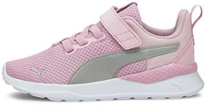 PUMA Anzarun Lite AC PS, Sneaker Unisex - Bambini e Ragazzi, Pink Lady Silver, 35 EU