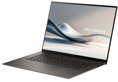 ASUS Zenbook S 16 UM5606WA-DRRK207W OLED 16 Pouces 3K (2880 x 1800, 120Hz) PC Portable (Processeur AMD Ryzen 9 HX 370, 32GB LPDDR5X, 1TB SSD NVMe, AMD Radeon 890M Graphics, W11).