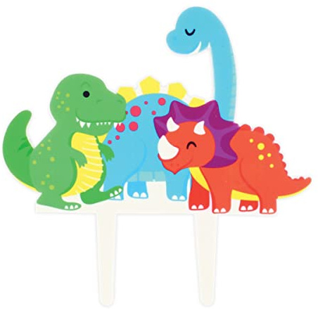CULPITT Décoration de gâteau en forme de photo de dinosaure - 1 pièce - Décoration de gâteau d'anniversaire - Multicolore - 21361