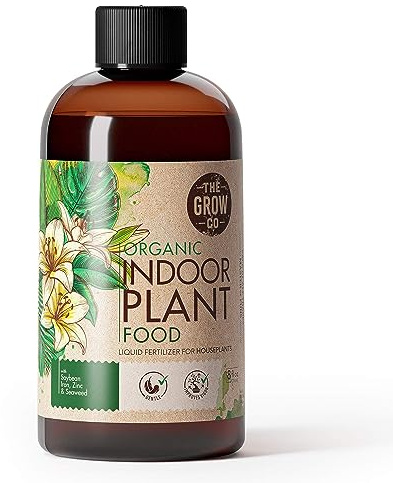 Organic Indoor Plant Food - All-Purpose Liquid Fertilizer - Best for Live Houseplants Indoors + Common Home Outdoor Plants in Pots (8 oz)