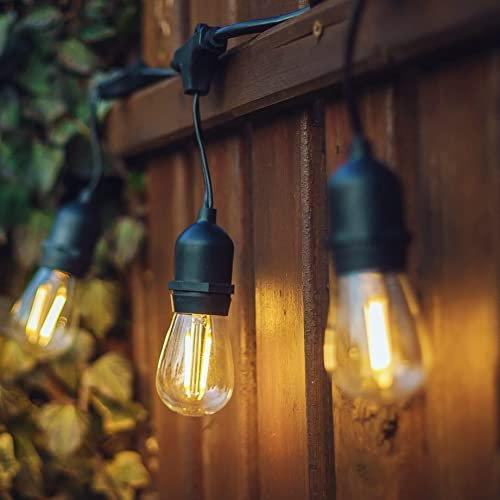 Lighting Legends 10 Metre (33FT) LED Plug-in Waterproof Warm White Heavy Duty Outdoor String Lights