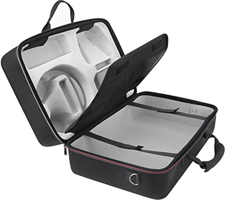 inRobert Tragetasche f¨¹r PS5 kompatibel mit PS5 Disk/Digital Edition Hard Shell Handtasche mit Schultergurt f¨¹r PS5-Konsole, Controller, Kopfh?rer, Kabel und Disc, Schwarz, Krawattenetui
