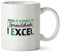 Hippowarehouse When it Comes to Spreadsheets I excel Printed Mug Various Colour Options Ceramic Cup Kitchenware 10oz