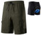Santic Radlerhose Herren MTB mit Sitzpolster Kurz Fahrradhose MTB Radhose Kurz mit Fahrradunterhose Herren Gepolstert Grün EU 3XL