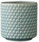 Nordring Retro Übertopf Vintage Pflanztopf für Zimmerplanzen Blumentopf Dotty L (15,5 cm ø), Sky Blue, Keramik